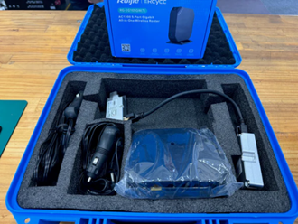 Starlink 12 Volt Conversion 150W POE kit, Dishy adapter Gen2 and 12v Ruijie router and case